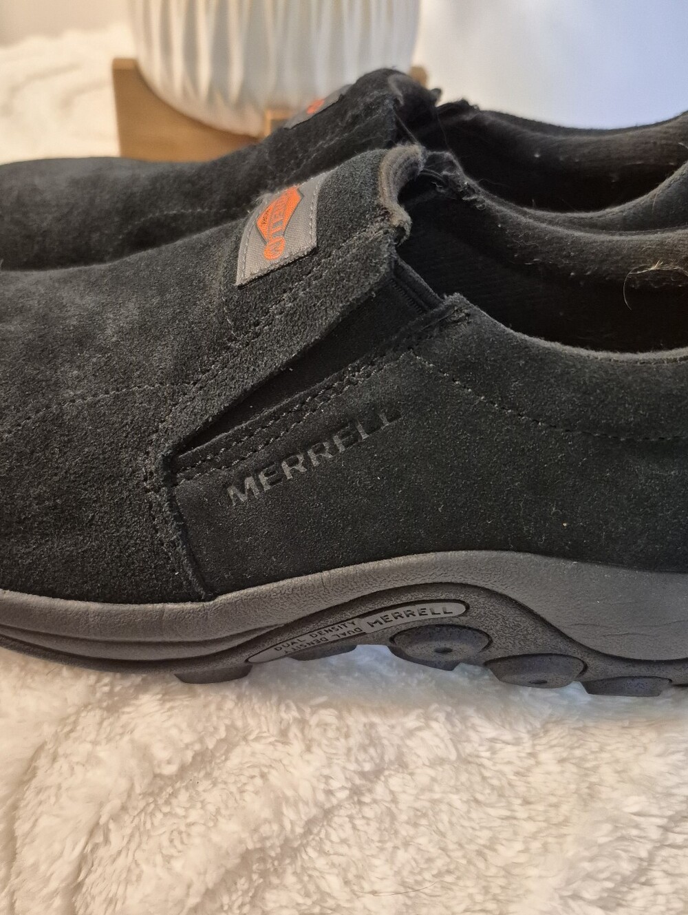 Merrell Work Jungle Moc Alloy Toe Work Shoes Women's Sz 9 Black Suede J62382 - Picture 9 of 14